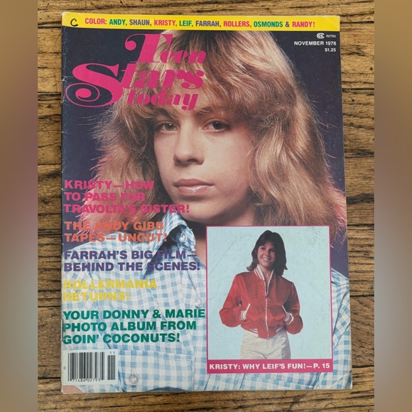 Vintage Other Teen Stars Today Magazine November 978 Kristy Vintage Other Teen Stars Today Magazine November 978 Kristy